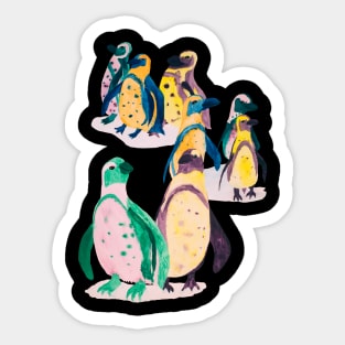 Pretentious Party Penguins Sticker